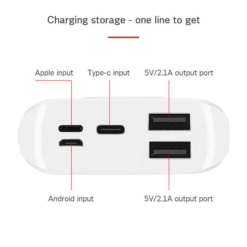 Portable 2 USB Ports PowerBank