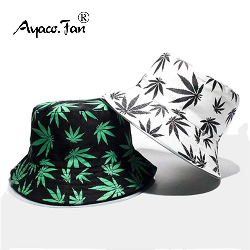 Leaf bucket hat cheap