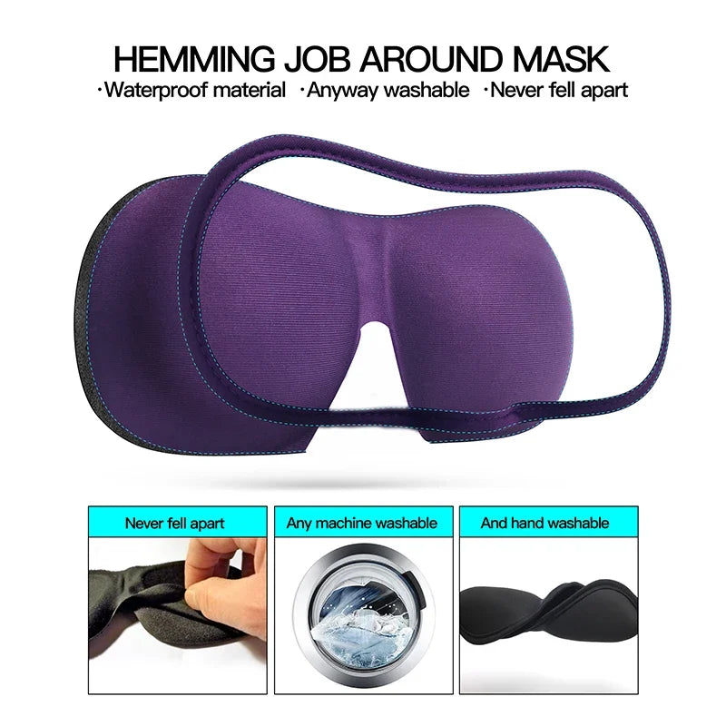 Contoured sleep mask