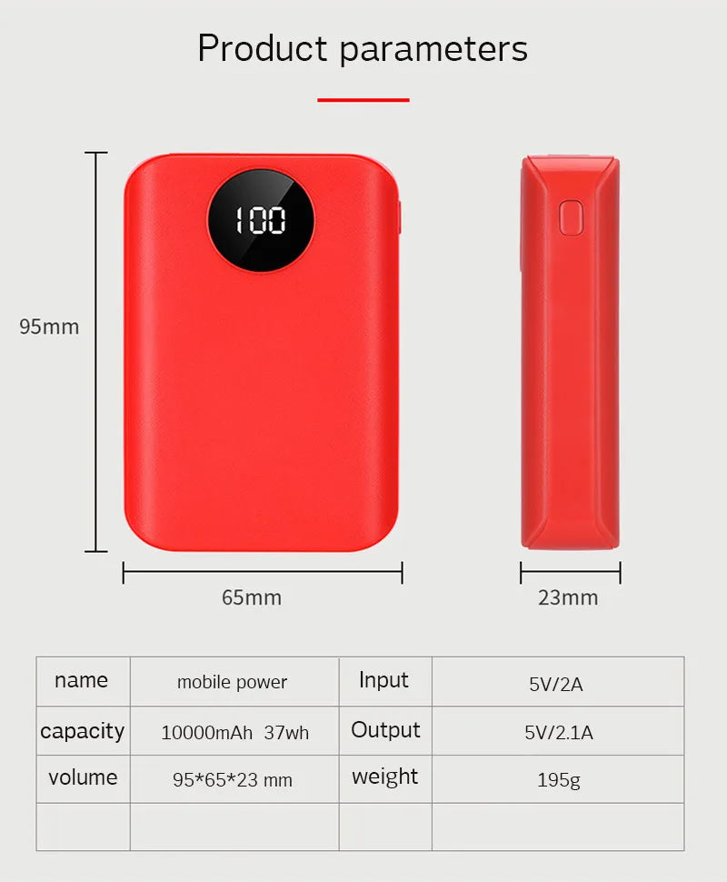 Portable 2 USB Ports PowerBank